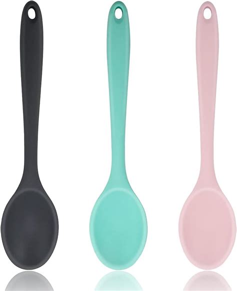 Skystuff Pcs Silicone Spoons For Cooking Nonstick Heat Resistant