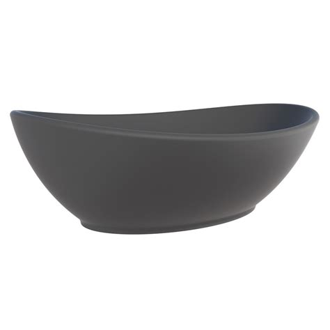 Cuba de Louça Bali Preto Fosco 410x140x320mm Cozimax