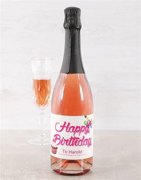 Happy Birthday Personalised Bubbly Hamperlicious