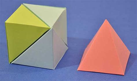 how to show that the volume of a pyramid is one-third that of a prism