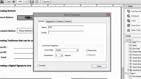 Creating A Clear Form Button In Adobe Acrobat Pro Youtube