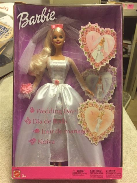 Barbie Wedding Day Barbie Doll B0290 Bridal Wedding Dress Wearable 3 Ways ~ 2002 1729334119