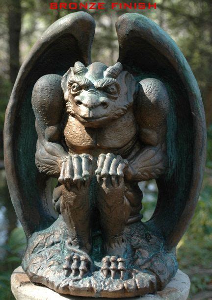 Roof Top Guarding Gargoyle Bronze Statue Casting For You House Etsy