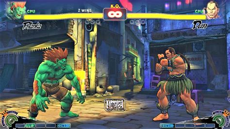 Blanka Vs Dan Cpu Vs Cpu Ultra Street Fighter Iv Hardest Ai Youtube