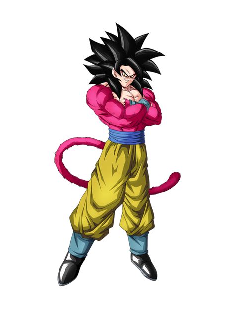 Goku SSJ4 Render Dokkan Battle By Maxiuchiha22 On DeviantArt Dragon