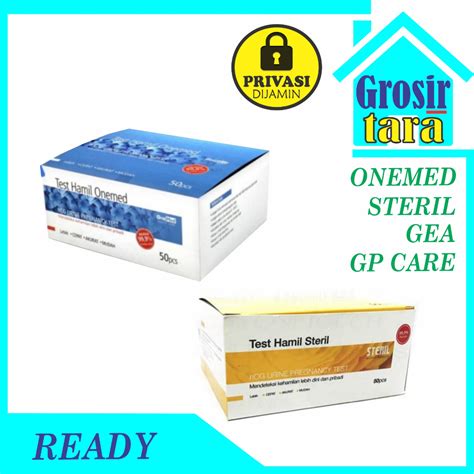 Jual Alat Tes Test Kehamilan Hamil Box Isi Pcs Onemed Gea Steril Gp