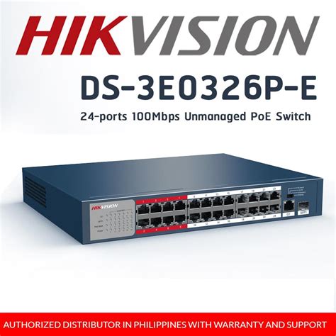 Hikvision Ds E P E B Port Mbps Unmanaged Poe Switch Lazada Ph