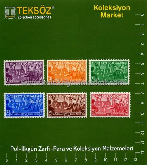 1938 Harf İnkilabının Onuncu Yıldönümü Pulları Koleksiyon Market