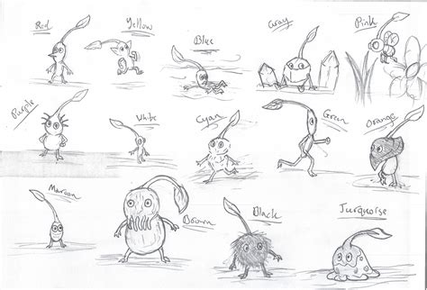 Pikmin Types by ToonHolt on DeviantArt