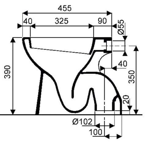 Cuvette Ind Pendante Publica Sortie Verticale Cach E Blanche Geberit