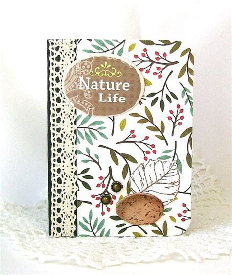 Nature Theme Notebook Woodland Theme Mini Note Book Nature Etsy