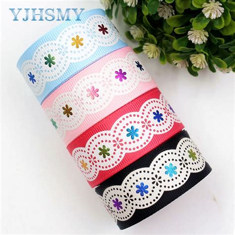 Yjhsmy 17701522mm 10 Yard Colorful Cartoon Ribbons Thermal Transfer