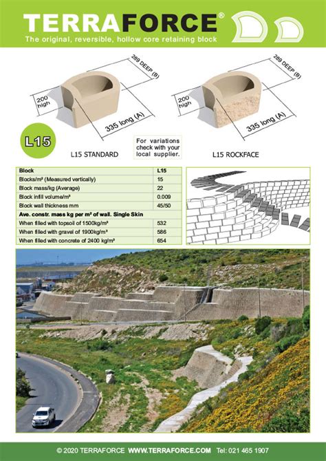 Terraforce Retaining Walls For Landscaping Concrete Blocks And Erosion Control