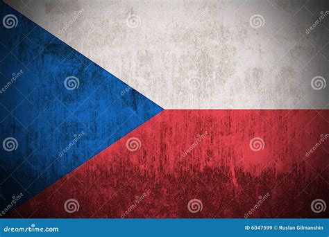 Grunge Flag Of Czech Republic Stock Illustration Illustration Of Stained Painting 6047599