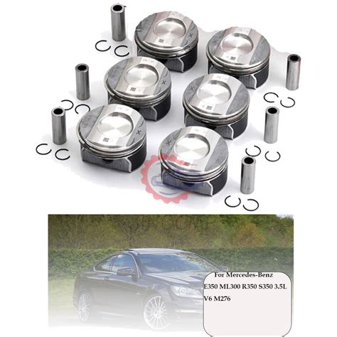 Pcs Pistons Rings Set Fits For Mercedes Benz E Ml R S L