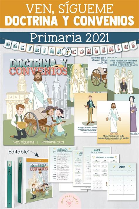 Ven Sígueme Doctrina Y Convenios Primaria 2021 Lds primary lessons