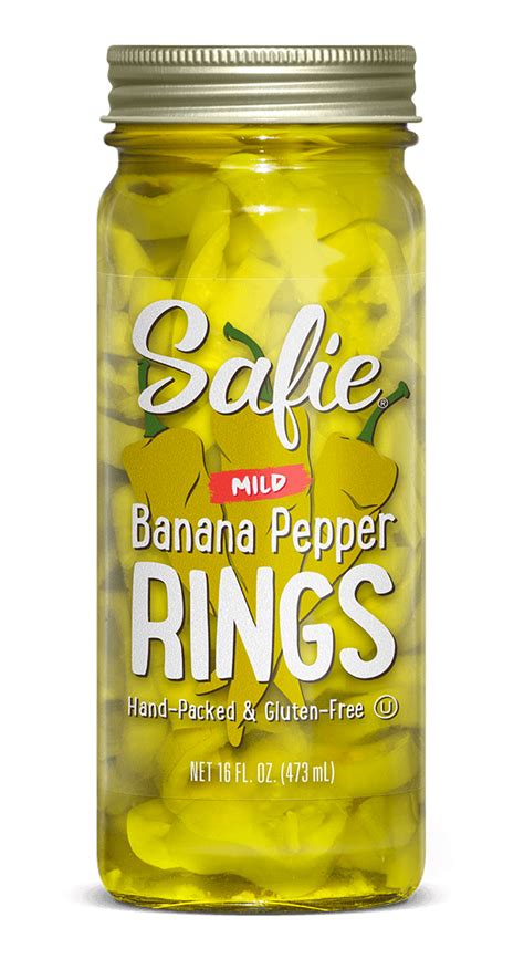 Mild Banana Pepper Rings - Safie FoodsSafie Foods