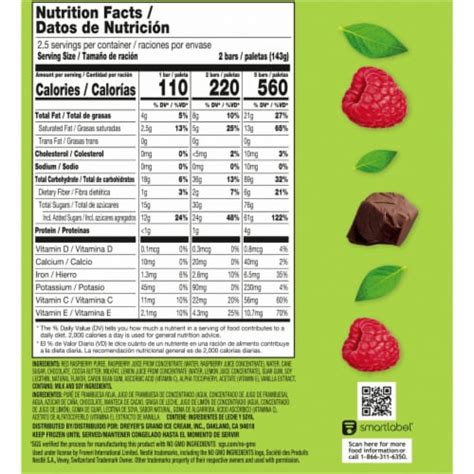 Outshine Dark Chocolate Dipped Raspberry Fruit Bars 5 Ct Fry’s Food Stores