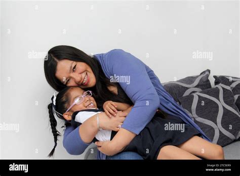 Divorced Single Mom And 4 Year Old Brunette Latina Daughter Enjoy Quality Time After School On