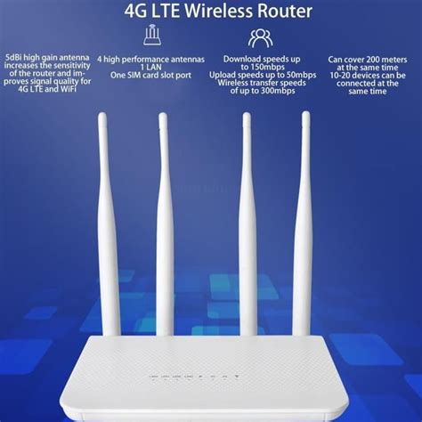 Luernas Routeur Sans Fil 4G Lte Modem Routeur 4G Lte Débloqué Avec