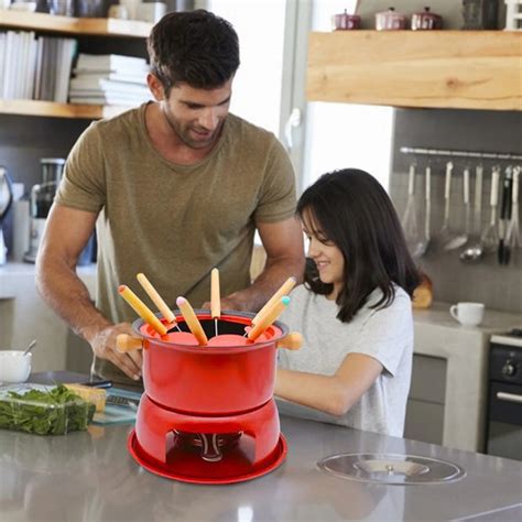 Panela Para Fazer Fondue Aparelho De Fundi A O Inox Colorido Frete Gr Tis