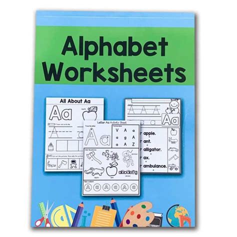 26 Alphabet Worksheets for Children – My Little Alphabet