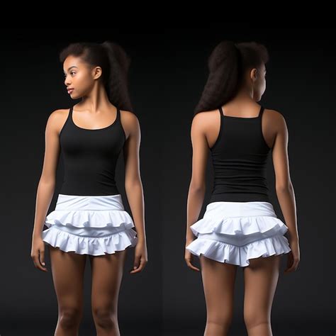 Premium AI Image Isolated Of Ruffled Bikini Pantie And Bra Set Playful Ruffles Cotton Ble 3D