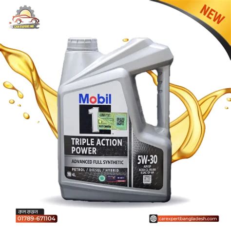 Mobil 1™ 5w 30 Triple Action Power Advanced Full Synthetic Engine Oil 4l Car Expert Bd