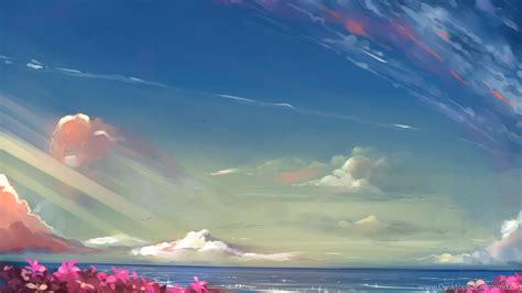 Anime, Landscape, Sky Wallpapers HD Desktop Background