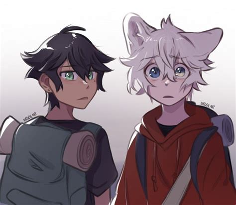 Kody And Lumine In 2021 Anime Best Friends Lumine Webtoon Wolf Art