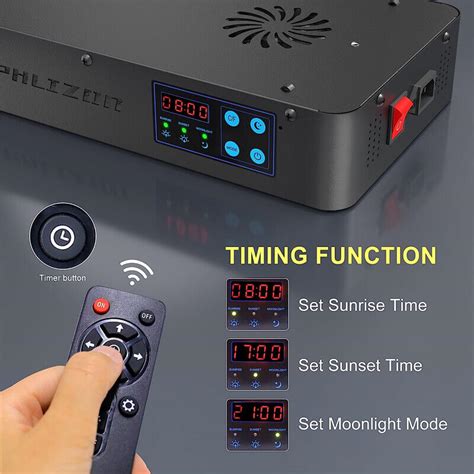 Phlizon Timer Control W Led Aquarium Light For Coral Reef Fish Tank