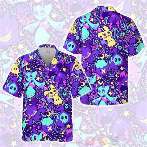 HOT Pokemon Ghost 3D Hawaiian Shirt Express Your Unique Style With BoxBoxShirt