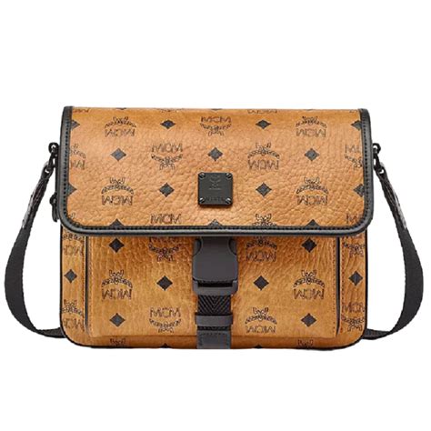 Túi MCM Klassik Messenger in Visetos Cognac MMMCAKK01CO001 Hệ thống