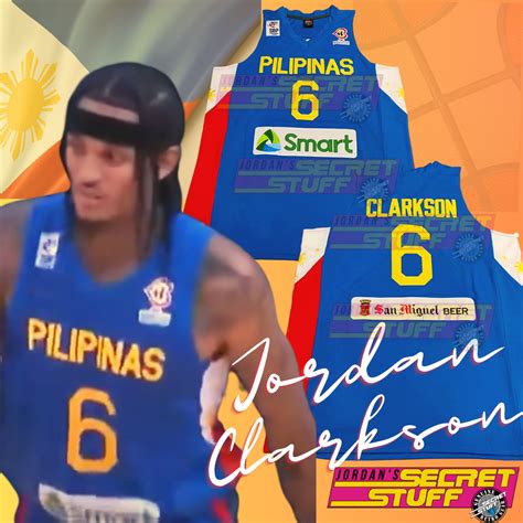 2023 Jordan Clarkson Pilipinas National Team Jersey Philippines Filipi ...