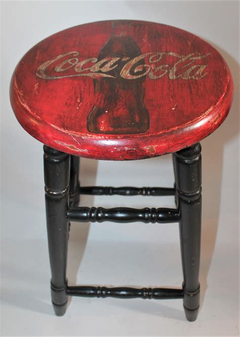 Coca Cola Folky Bar Stool For Sale At 1stdibs Coca Cola Bar Stools