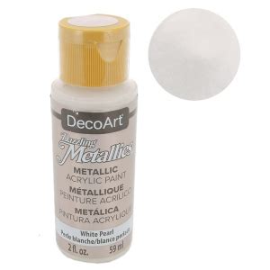 Pintura Acril Ca Decorativa Decoart Dazzling Metallics White Pearl