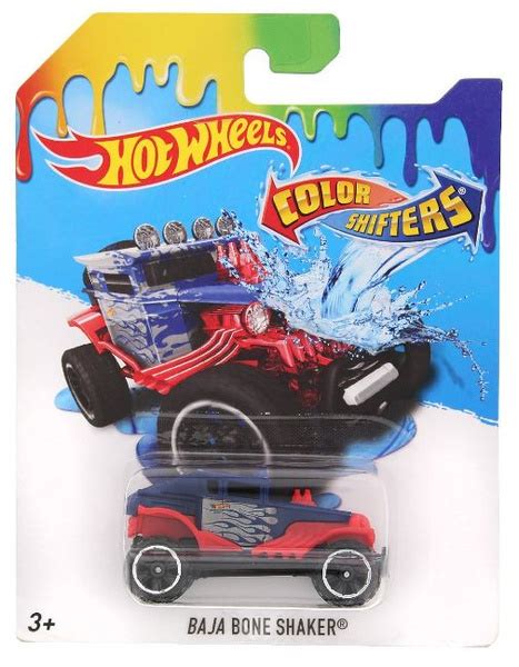 Машинка Hot Wheels Colour Shifters Baja Bone Shaker Хот Вилс меняющие цвет купить с