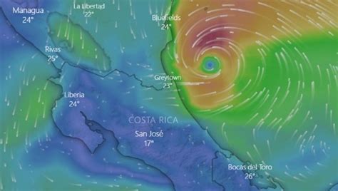 Tormenta Tropical Bonnie Fen Meno Sali De Costa Rica Hacia El Lago De