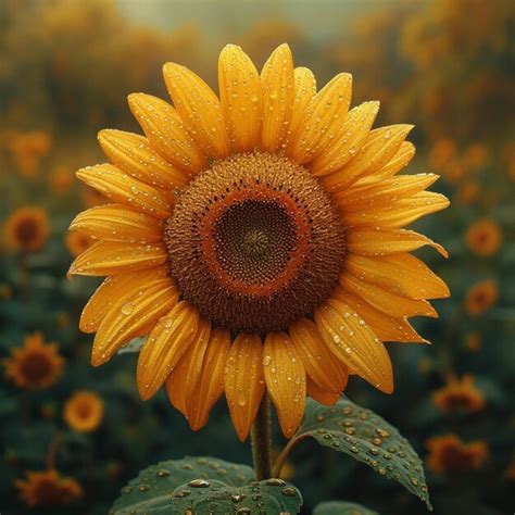 Premium Photo Sunflower Blooming Embracing Natures Radiant Beauty