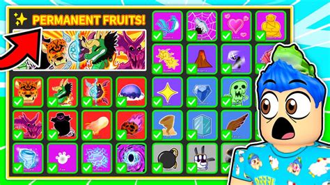 NOOB Unlocks ALL PERMANENT FRUITS In Blox Fruits Roblox Blox Fruit