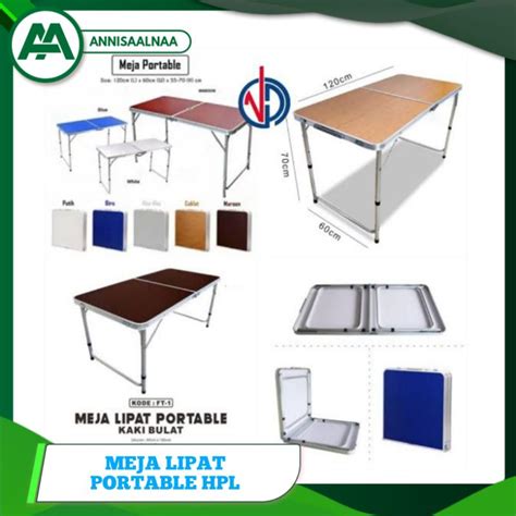 Jual Meja Lipat Portable Meja Lipat Portable Hpl Koper Serbaguna Meja