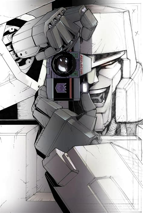 Official Transformers All Hail Megatron Art Print By Casey Coller