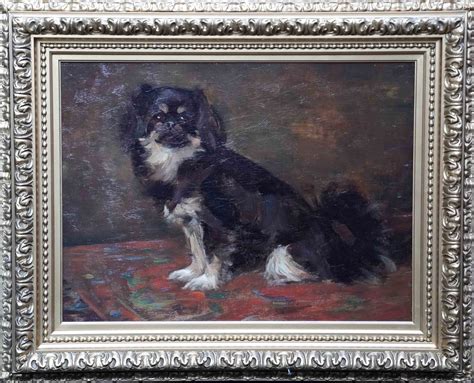 Samuel Fulton (att) - Portrait of Dodo - Pekingese Dog - British animal