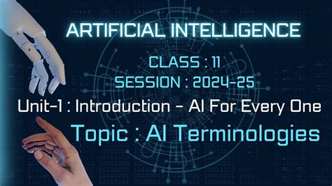 Terminologies Of Ai Artificial Intelligence Class 11 Ai Unit 1