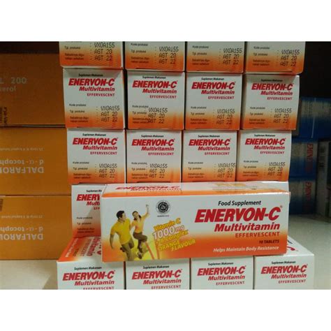 Jual Enervon C Effervescent Multivitamin Isi Tablet Shopee Indonesia