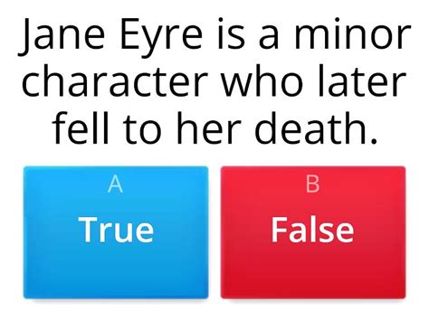 On Jane Eyre Quiz