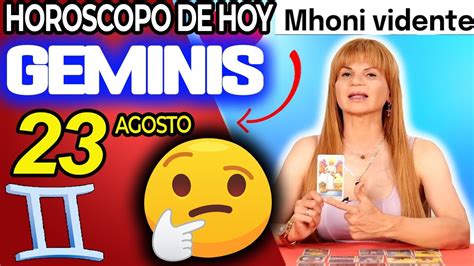 ️que Me Quiere Decir Y No Se Atreve🤫🤔 ️ Geminis ♊ Monhi 🔮 Horoscopo De Hoy 23 De Agosto 2024