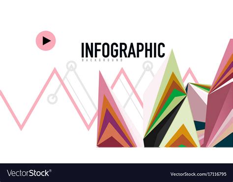 Modern triangle presentation template Royalty Free Vector