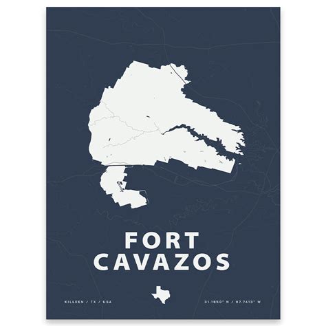 Fort Cavazos Map Print | Home Base Maps