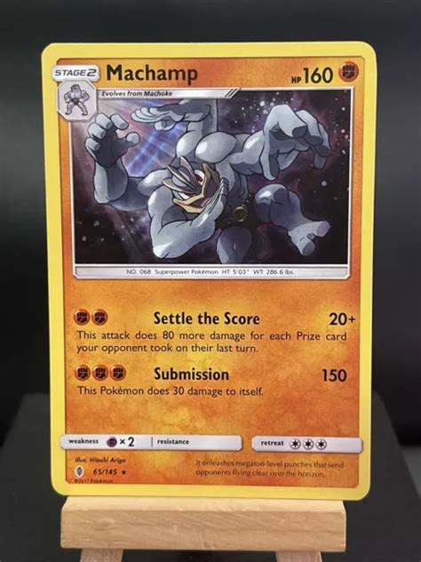 CARTE POKEMON MACHAMP 65 145 Rare Holo Guardians Rising Presque Comme